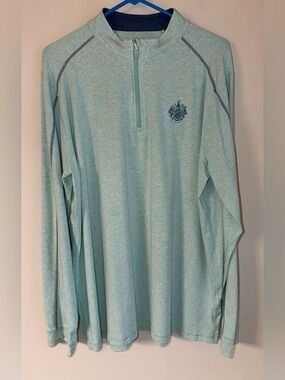 tasc Performance Carrollton Lightweight 1/4 Zip Pullover, Light Turquoise,‎ XL